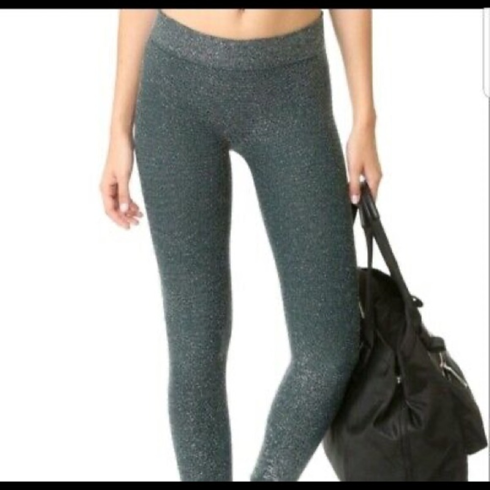 Phat Buddha Green Glitter Tight OS
